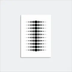 Minimal Moon Phase Wall Art