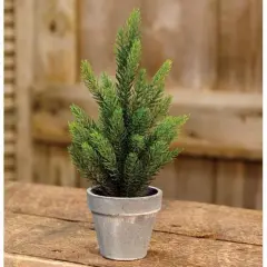 Tahoe Pine Tree With Grey Pot, 12"