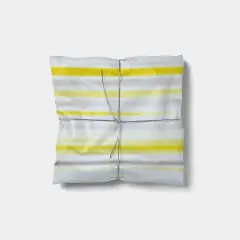 Grey and Yellow Blurred Stripes Gift Wrap