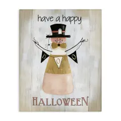 Stupell Industries Halloween Candy Corn Canvas Wall Art Design by Livi + Finn