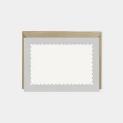 Little Scallop Border Note Cards XI