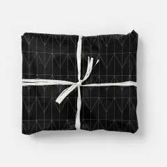 Black Geowire Gift Wrap III