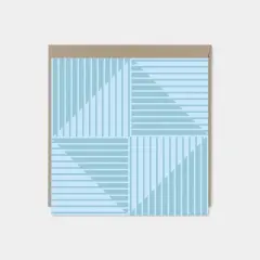 Pastel Geo Stripe Card II