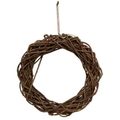Twisted Willow Wreath With Jute Hanger 8"