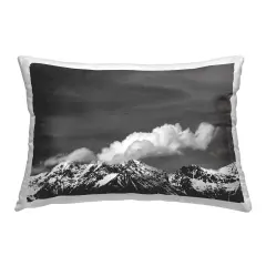 Dolomites with Billowing Clouds Decorative Printed Throw Pillow Design by Deborah Revell, 14 x 7 x 20