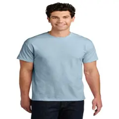 Gildan&reg; Heavy Cotton Short Sleeve T Shirt, Classic Crewneck Tee for Everyday Comfort and Style Light blue