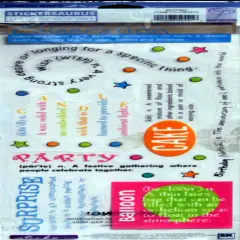 Sticko Stickersaurus XXL Come Celebrate Clear Stickers