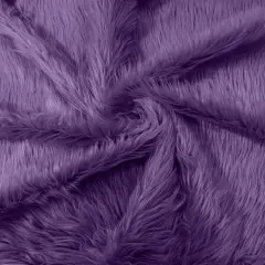 1 Yard Solid Faux Fur Fabric for Costumes, Decor, pillows & beddings Purple
