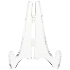 Plymor Clear Acrylic Mini Adjustable Folding Display Easel, 2.875" H x 2.125" D