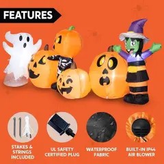 Long Halloween Inflatable Three Characters
