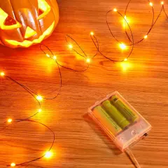 Halloween Fairy Lights, 33Ft 100 LED Battery Operated Fairy Lights