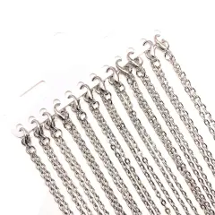 24" Antique Silver Pre-Made Necklace Chains