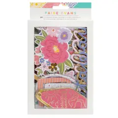 Paige Evans Adventurous Chipboard Die-Cuts-50 Pieces