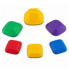 6-Piece Kids Stepping Stone Set for Balance and Motor Skill Development with Non-Slip