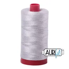 2615 Aluminium Aurifil Cotton 12 WT Large Spool