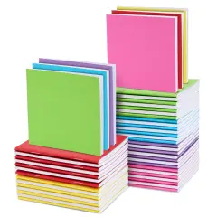 48 Pack Colorful Mini Blank Books, Bulk Pocket Sized Notebooks for Kids, 4x4 In Small Notepads Journals for Drawing Writing (6 Colors) Multicolor