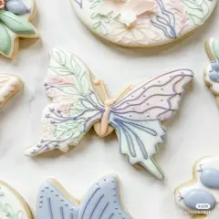 Thanksgiving Cookie Cutter Set &ndash; 6 Fall Shapes Cookie Cutters with Decorating Instructions Butterfly