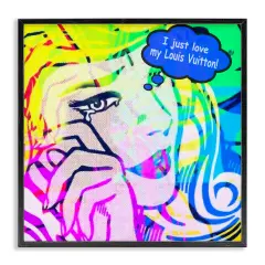 Stupell Industries Pop Comic Style Glam Framed Giclee Wall Art Design by Graffi*tee Studios