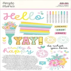 Crafty Things Rub-Ons-6"X8"