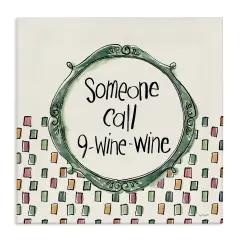 Stupell Industries Funny Wine Sentiment Canvas Wall Art Design by Anne Tavoletti
