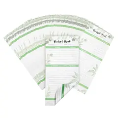 120 Pack Budget Planner Sheets for Cash Envelopes and A6 Binder, Expense Money Tracker (6.5 x 3.12 in) White