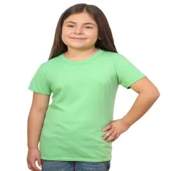 Bayside&reg; Youth Princess T-Shirt GREEN APPLE HTHR