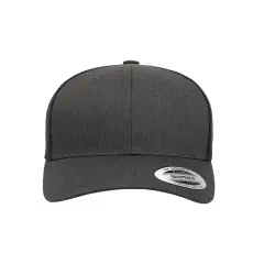 YP Classics&reg; Adult Retro Trucker Cap Vintage & Stylish Fit DK HEATHER GRAY