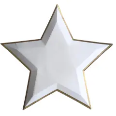BLANC WHITE STAR SHAPED PLATES