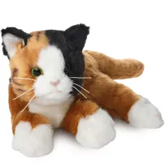 Bearington Collection Callie Cat 15 In Stuffed Animals Calico Cat Plush Toy - Stuffed Cats That Look Real - Plushies for Kids, For Ages 3-14 Multicolor