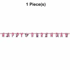 Disney&rsquo;s Minnie Mouse Jointed Happy Birthday Banner