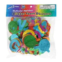 Glitter Foam Sticker Alphabet Multi
