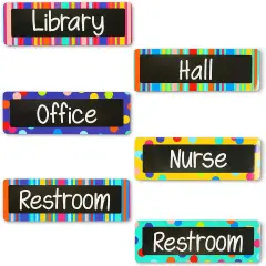 Magnetic Hall Pass for Whiteboard, Teacher Supplies for Classroom (6 Pack) Multicolor