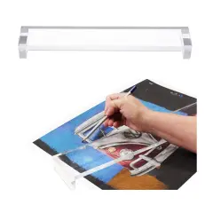 Creative Mark Artist Leaning Bridge - Clear Acrylic Wrist Rest - Steady Hand Drawing Tools for Artists & Architects - Transparent Bridge for Painting, Drawing, and Drafting -18", 24", 31" Lengths