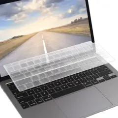 Insten Keyboard Cover Protector Compatible with 2020 Macbook Pro 13", Ultra Thin Silicone Skin, Tactile Feeling, Anti-Dust, Clear