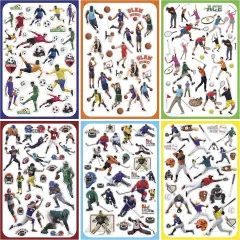 Sports Sticker Variety Pack: Assortment for The Whole Team and #1 Superfan