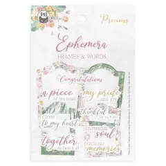 Precious Ephemera Cardstock Die-Cuts 12/Pkg-Frames & Words