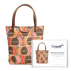 Crosscut Sewing Co.&reg; Lincoln Tote Sewing Kit - Beginner Sewing Project Kit Yucatan