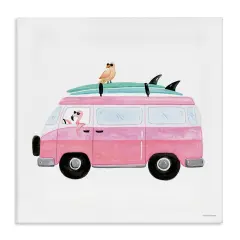 Stupell Industries Summer Birds & Van Canvas Wall Art Design by Rachel Nieman