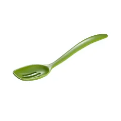 Hutzler 7.5-Inch Melamine Mini Slotted Spoon Green