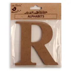 Little Birdie MDF Alphabets Upper Case 4" 1/Pkg-R