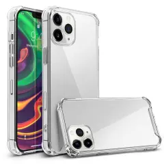 Crystal Clear Case For iPhone 12 / 12 Pro (6.1 inch), Shockproof TPU Bumper Shock-Absorbing Corners Protective Transparent Cover, by Insten