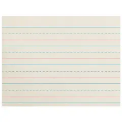 Newsprint Handwriting Paper, Dotted Midline, Grades Pre-K & K, 1-1/8" x 9/16" x 9/16" Ruled Long, 10-1/2" x 8", 500 Sheets