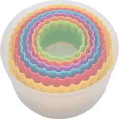 Cookie Cutter Set - 6 PCS Perfect for Baking Unique Flower, Round, and Circle Cookies