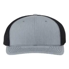 Richardson&reg; R-Flex Adjustable Trucker Cap Heather Grey/ Black