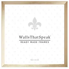 12x12Alloy 0.75Wood Moulding, Wall Display Frame for Art, Posters, or Photos by wallsthatspeak Gold