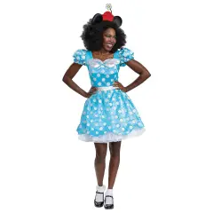 Womens Deluxe Vintage Minnie Mouse Costume with Headband Women&rsquo;s Medium Fits Sizes 8&ndash;10