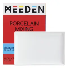 Meeden Porcelain Mixing Tray - 0.86" x 10" x 6.3"