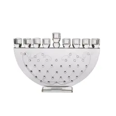 Exquisite Crystal Menorah By Kinor Decor