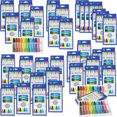 Bulk Oil Pastels - 36 Packs with 12 Colors Each - Perfect for Kids, Classrooms, Parties, Students, Donations, Party Favors - Bulk Oil Pastels