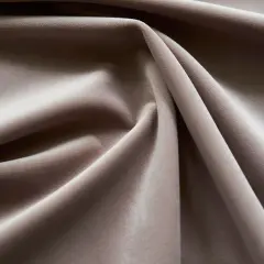 Giselle Velvet Upholstery Fabric 100% Polyester, 55" Wide, Flame Resistant & Durable Dove